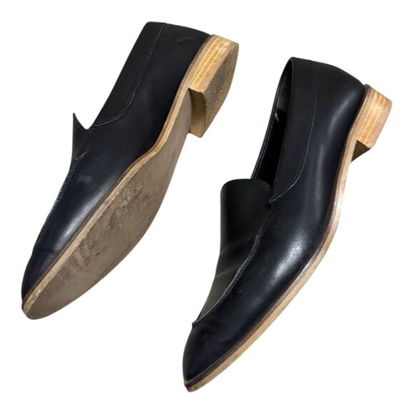 Everlane The Modern Loafer Flats Black Leather Shoes Size 9.5 Made in Italy - Picture 9 of 14